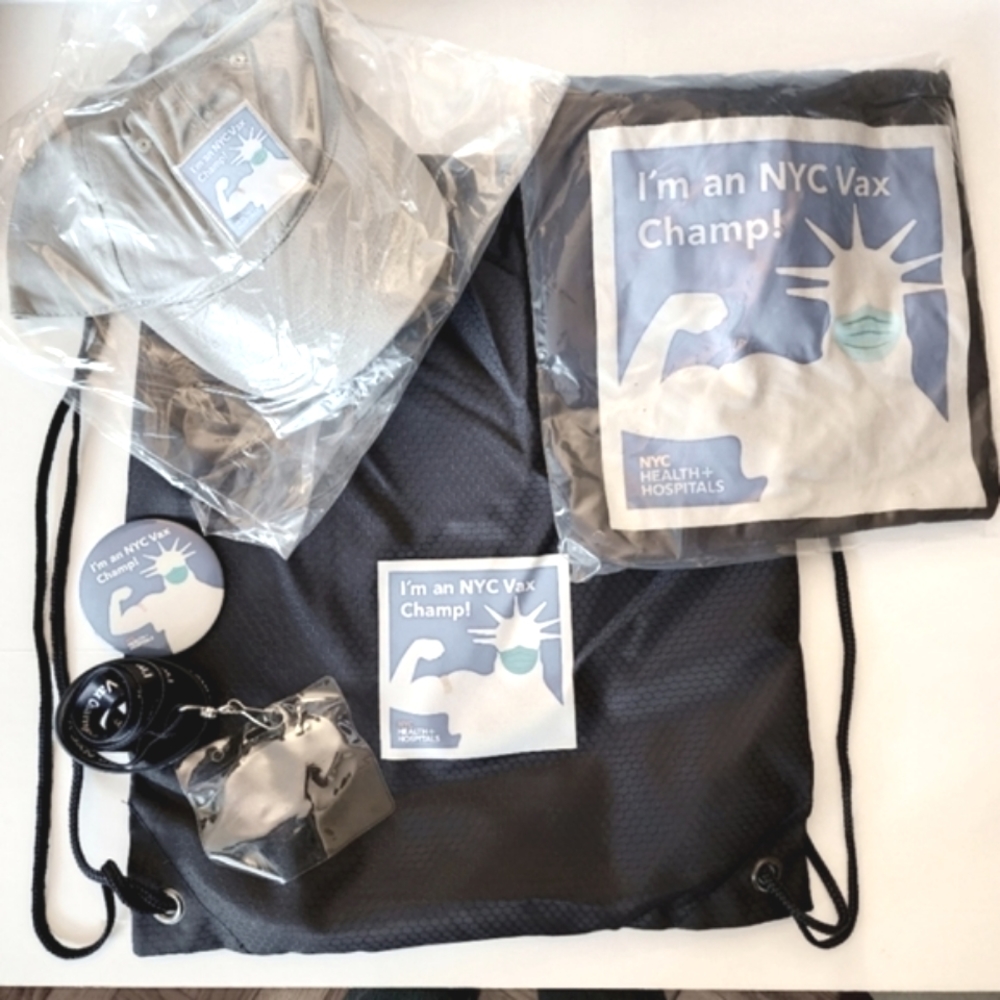 NYC Vax Champ Swag Bag